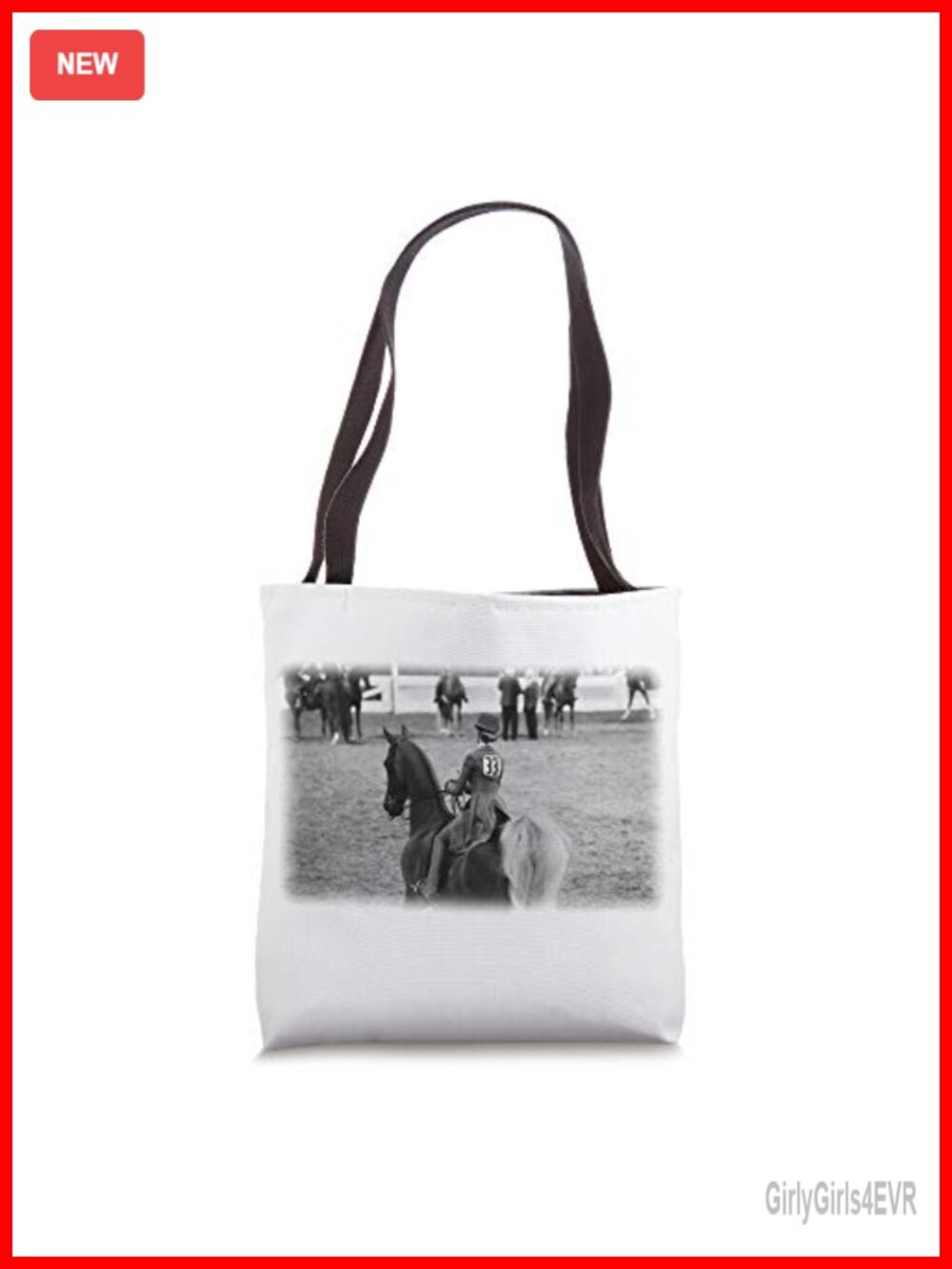 Saddlebred Horse Show Tote Bag Lightweight Spun Polyester Canvas